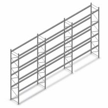 Voordeelrij gebruikte Stow palletstelling 5500x11200x1100mm (hxbxd) 4 niveaus