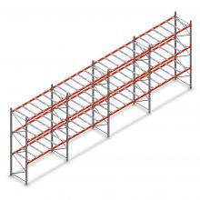 Voordeelrij deels gebruikte AR T2 palletstelling 4000x11200x900 mm (hxbxd) 3 niveaus