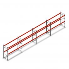 Voordeelrij deels gebruikte AR T2 palletstelling 3500x14932x1100 mm (hxbxd) 2 niveaus