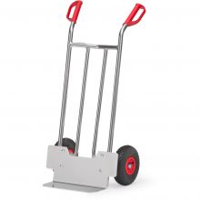 Aluminium steekwagen 150 kg 1150 mm met luchtbanden, 150 mm schep