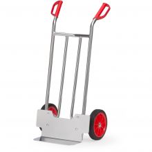 Aluminium steekwagen 150 kg 1150 mm met rubberbanden, 150 mm schep