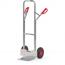 Aluminium steekwagen 200 kg 1300 mm met luchtbanden