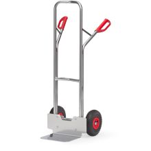 Aluminium steekwagen 200 kg 1300 mm met luchtbanden