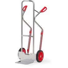 Aluminium steekwagen 200 kg 1300 mm met rubberbanden en glijstrips