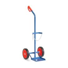 Gasflessenwagen 100 kg voor 1 gasfles a 20,40 of 50 liter met rubberbanden
