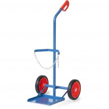 Gasflessenwagen 100 kg voor 1 propaangasfles a 33 liter met rubberbanden