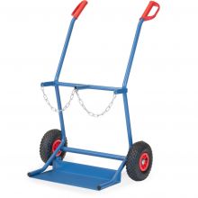 Gasflessenwagen 100 kg voor 2 gasflessen a 20 liter met luchtbanden
