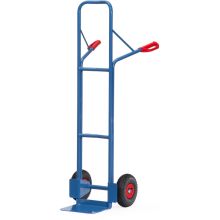 Stalen steekwagen 300 kg 1600 mm met luchtbanden