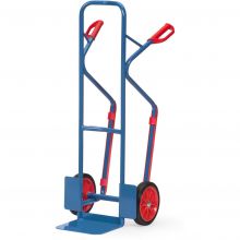 Stalen steekwagen 300 kg 1300 mm met rubberbanden en glijstrips