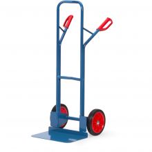 Stalen steekwagen 300 kg 1300 mm met rubberbanden, extra grote schep