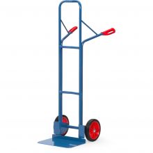 Stalen steekwagen 300 kg 1600 mm met rubberbanden, extra grote schep