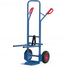 Stoelensteekwagen 70 kg 1300 mm met luchtbanden en inhangbare draagarmen