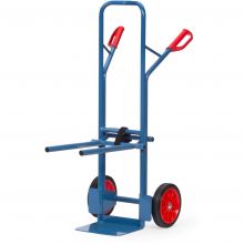 Stoelensteekwagen 70 kg 1300 mm met rubberbanden en inhangbare draagarmen