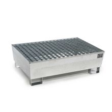 Lekbak 800x1200x360mm (bxdxh), thermisch verzinkt incl. rooster