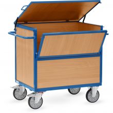 Bakwagen 600 kg 1000x700 met houten wanden en deksel