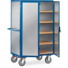 Kastwagen 750 kg 1000x680 met 5 etages, aluminium plaat en spanjoletsluiting