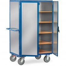 Kastwagen 750 kg 1000x680 met 5 etages, verzinkt staalplaat en spanjoletsluiting