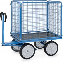 Handtrekwagen met draadgaas wanden 1200x800x1480 mm (lxbxh) 1000 kg