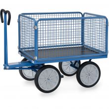 Handtrekwagen met draadgaas wanden 1200x800x1190 mm (lxbxh) 1000 kg