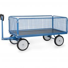 Handtrekwagen met draadgaas wanden 2000x1000x1190 mm (lxbxh) 1250 kg