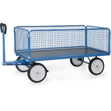 Handtrekwagen met draadgaas wanden 2000x1000x1190 mm (lxbxh) 1250 kg