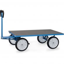Handtrekwagen met platform 1600x900 mm 1000 kg met banden van massief rubber