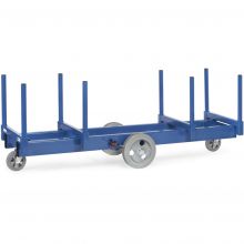 Langmateriaalwagens met rongen 2500 kg elastic-massief rubber wielen