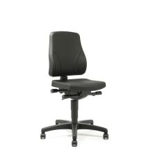 Bimos werkstoel All-in-One met wieltjes Zwart