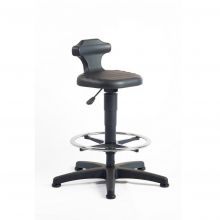 Bimo sta-hulp Flex met glijders en voetensteun Zwart