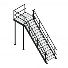 Bordestrap rechtsaf 3000x1200 mm (hxb)