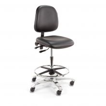 Score werkstoel Ergo Line 2302 met wieltjes en voetenring 60-85cm