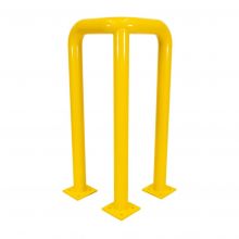 Hoekbeschermbeugel 490x490x1000mm ø76mm Geel