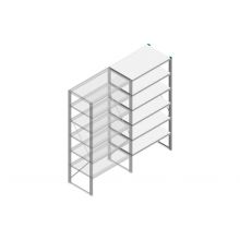 Aanbouwsectie gebruikte Nedcon legbordstelling 2000x970x800 mm (hxbxd) 6 niveaus