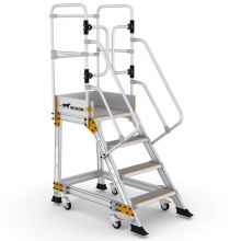 Platformtrap Wixor met veerwielen 4 treden