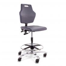 Score werkstoel Pro 4402 met wieltjes en voetenring 59-84cm