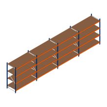 Voordeelrij grootvakstelling Kimer 1750x6250x800 mm (hxbxd) 4 niveaus