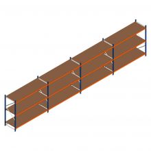 Voordeelrij grootvakstelling Kimer 1750x9250x800 mm (hxbxd) 3 niveaus