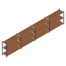 Voordeelrij grootvakstelling Kimer 1750x9250x800 mm (hxbxd) 3 niveaus