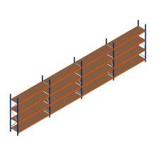 Voordeelrij grootvakstelling Kimer 2250x9250x600 mm (hxbxd) 4 niveaus