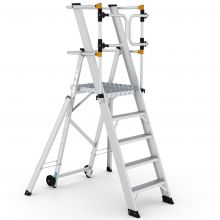 Magazijntrap Wixor opvouwbaar extra veilig 5 treden