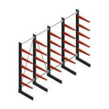 Voordeelrij medium draagarmstelling enkelzijdig 3000x4000x800mm (hxbxd) 5 niveaus 220/arm