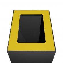 Top modulaire afvalscheidingsunit 60ltr, Geel