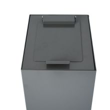 Top met klepdeksel modulaire afvalscheidingsunit 60ltr, Donkergrijs