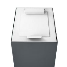 Top met klepdeksel modulaire afvalscheidingsunit 60ltr, Wit