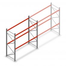 Palletstelling AR T2 2500x2700x1100mm (hxbxd) 2 niveaus 3636kg/niv beginsectie