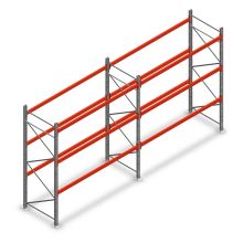 Combideal palletstelling AR T2 3500x5640x1100 mm (hxbxd) 3 niveaus 1820kg/niv met voorgemonteerde frames