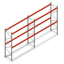 Combideal palletstelling AR T2 4000x6840x1100 mm (hxbxd) 2 niveaus 2415kg/niv met voorgemonteerde frames