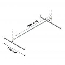Confectiestang niveau Medium Duty 1000x700 mm (bxd)