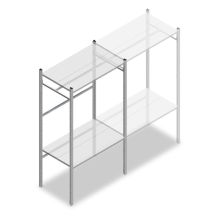 Confectiestelling Medium Duty 2000x1000x600 mm (hxbxd) 1 stang 2 legborden beginsectie