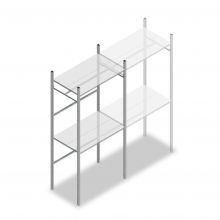 Confectiestelling Medium Duty 2200x1000x600 mm (hxbxd) 1 stang 2 legborden beginsectie